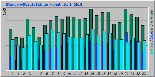 Stunden-Statistik im Monat Juni 2019