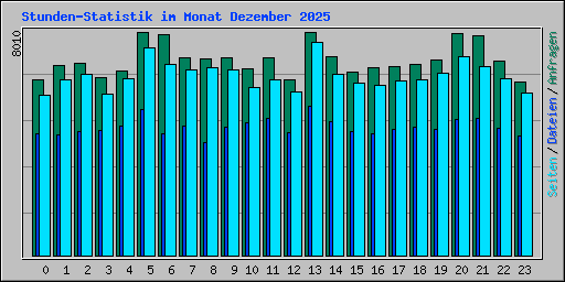 Stunden-Statistik im Monat Dezember 2025